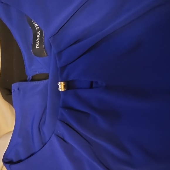 Bundle LOT Drew Blazer BLACK XS AND IVANKA TRUMP ROYAL BLU BLOUSE SLEEVELESS XS - Picture 6 of 6